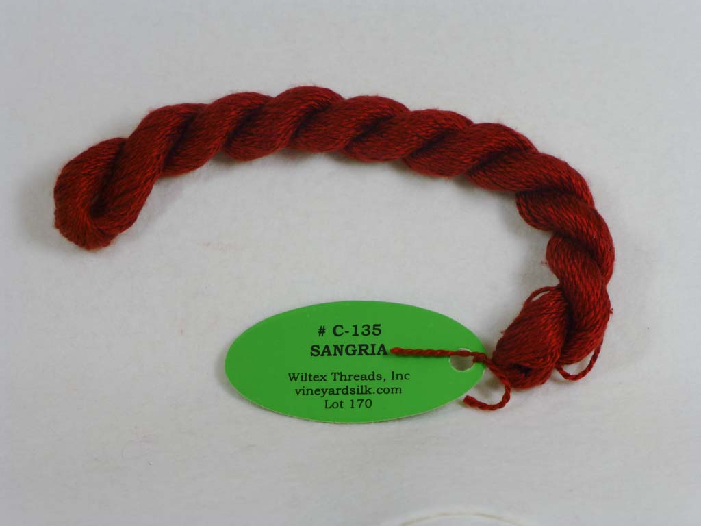 Vineyard Silk Classic 135 Sangria by Wiltex Threads From Beehive Needle Arts