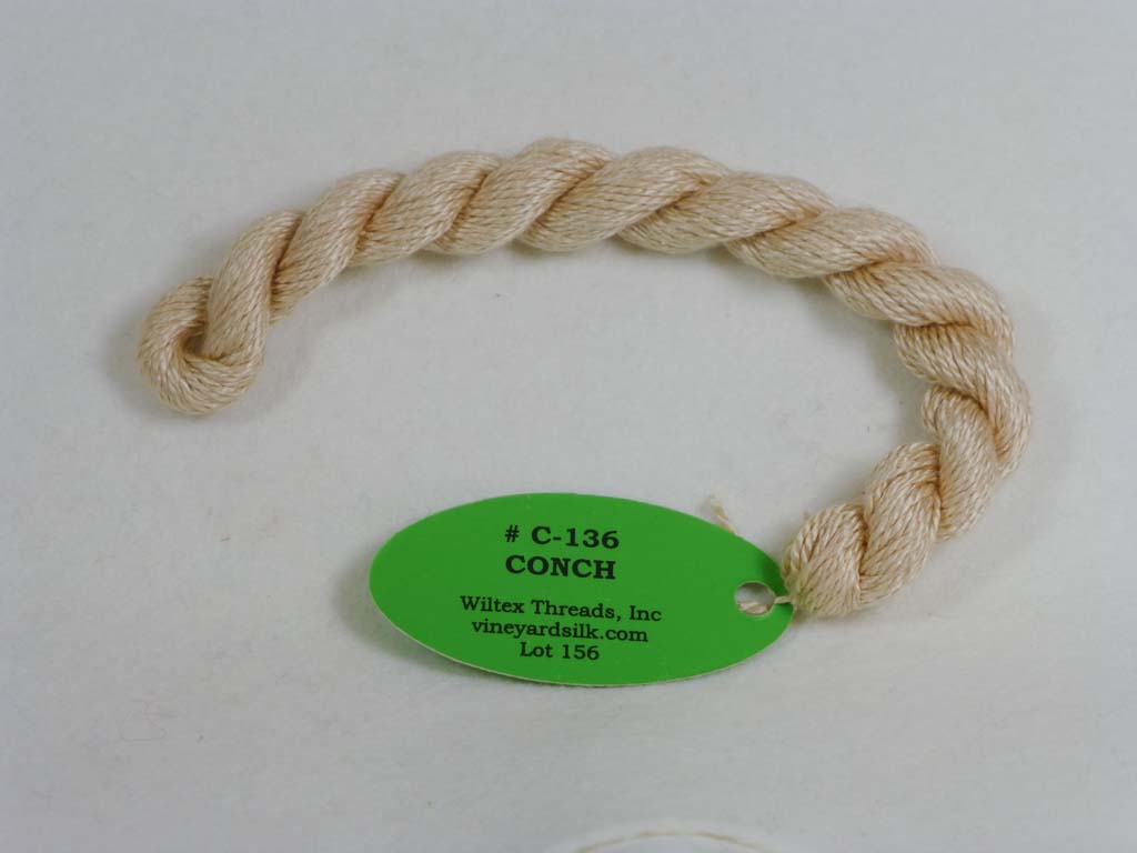 Vineyard Silk Classic 136 Conch by Wiltex Threads From Beehive Needle Arts