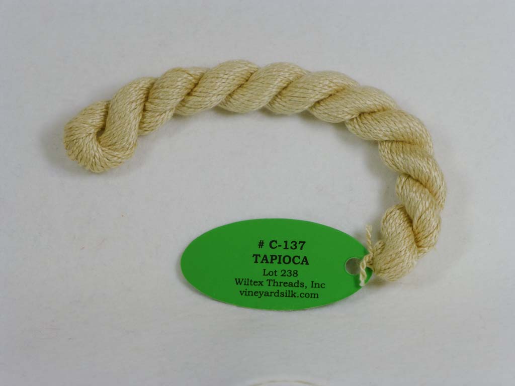 Vineyard Silk Classic 137 Tapioca by Wiltex Threads From Beehive Needle Arts