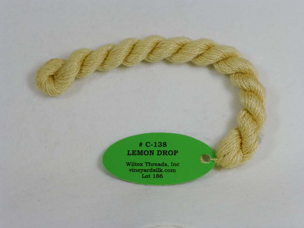 Vineyard Silk Classic 138 Lemon Drop by Wiltex Threads From Beehive Needle Arts