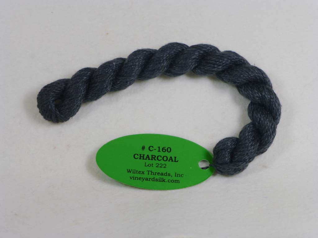 Vineyard Silk Classic 160 Charcoal by Wiltex Threads From Beehive Needle Arts