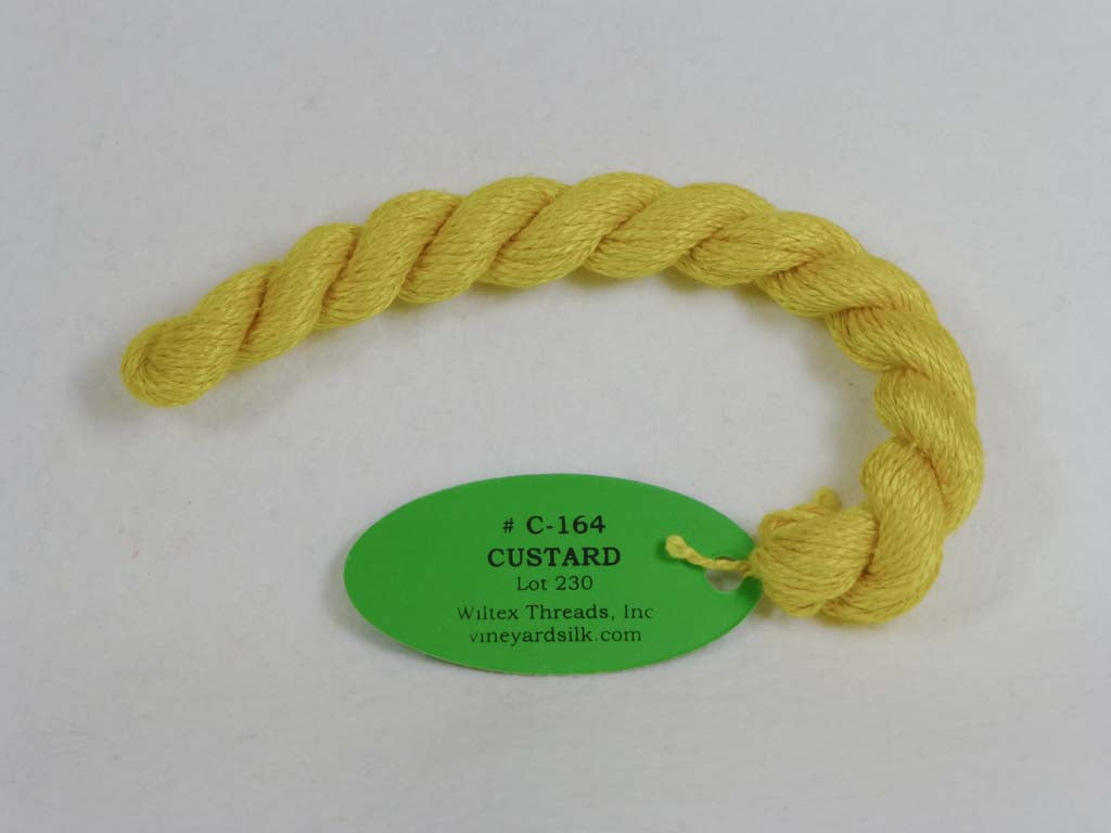 Vineyard Silk Classic 164 Custard by Wiltex Threads From Beehive Needle Arts