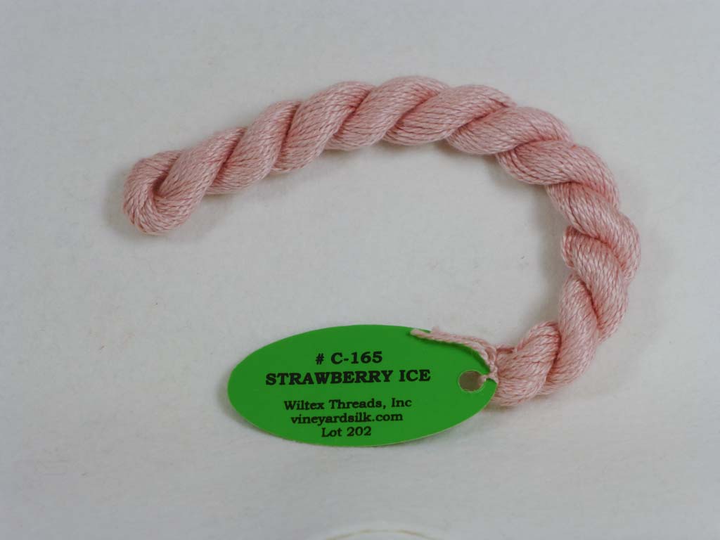 Vineyard Silk Classic 165 Strawberry Ice by Wiltex Threads From Beehive Needle Arts