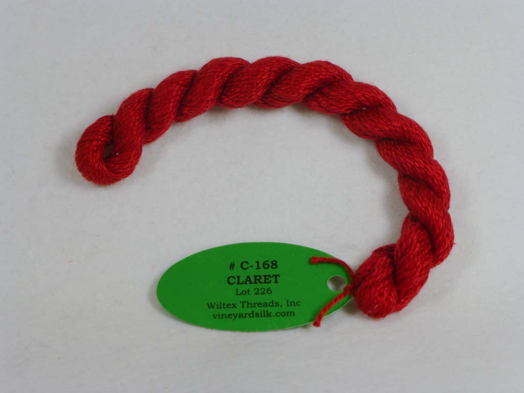 Vineyard Silk Classic 168 Claret by Wiltex Threads From Beehive Needle Arts