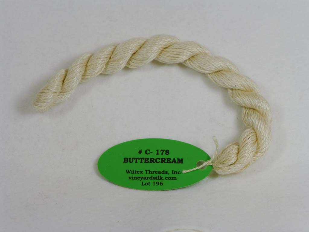 Vineyard Silk Classic 178 Buttercream by Wiltex Threads From Beehive Needle Arts
