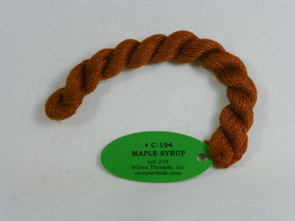 Vineyard Silk Classic 194 Maple Syrup by Wiltex Threads From Beehive Needle Arts
