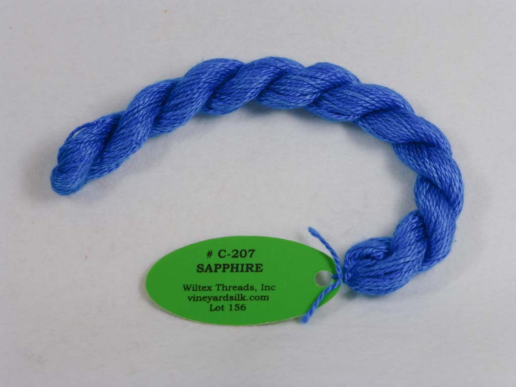 Vineyard Silk Classic 207 Sapphire by Wiltex Threads From Beehive Needle Arts