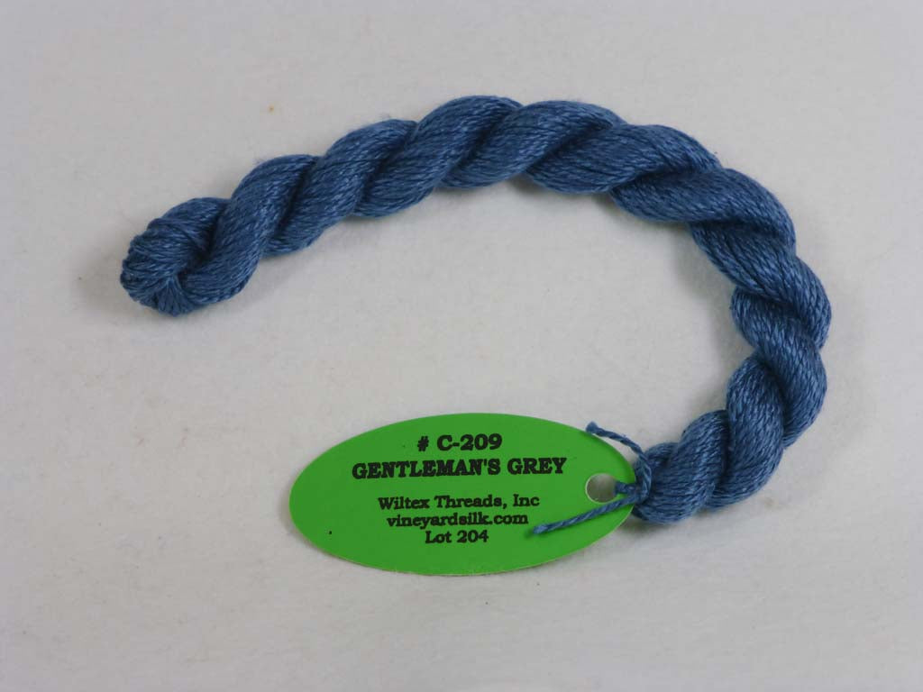 Vineyard Silk Classic 209 Gentleman's Grey by Wiltex Threads From Beehive Needle Arts