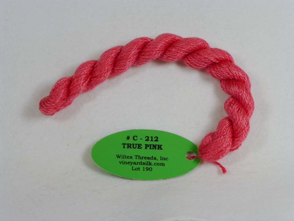 Vineyard Silk Classic 212 True Pink by Wiltex Threads From Beehive Needle Arts