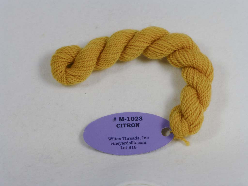 Vineyard Merino 1023 Citron by Wiltex Threads From Beehive Needle Arts