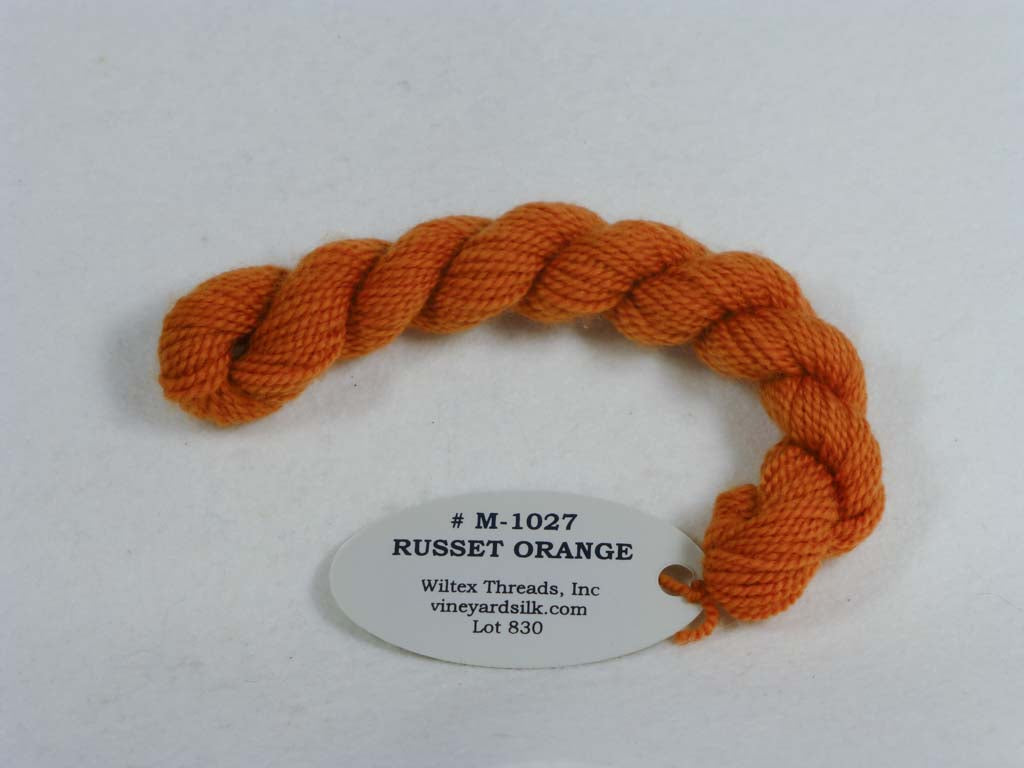 Vineyard Merino 1027 Russet Orange by Wiltex Threads From Beehive Needle Arts