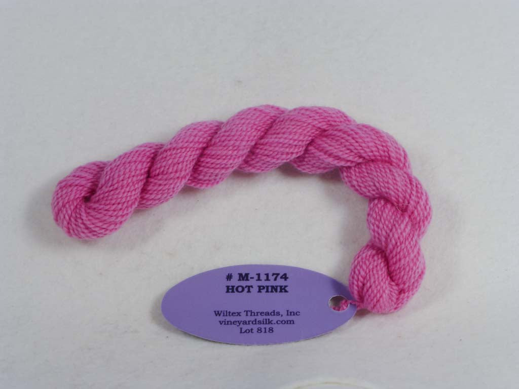 Vineyard Merino 1174 Hot Pink by Wiltex Threads From Beehive Needle Arts