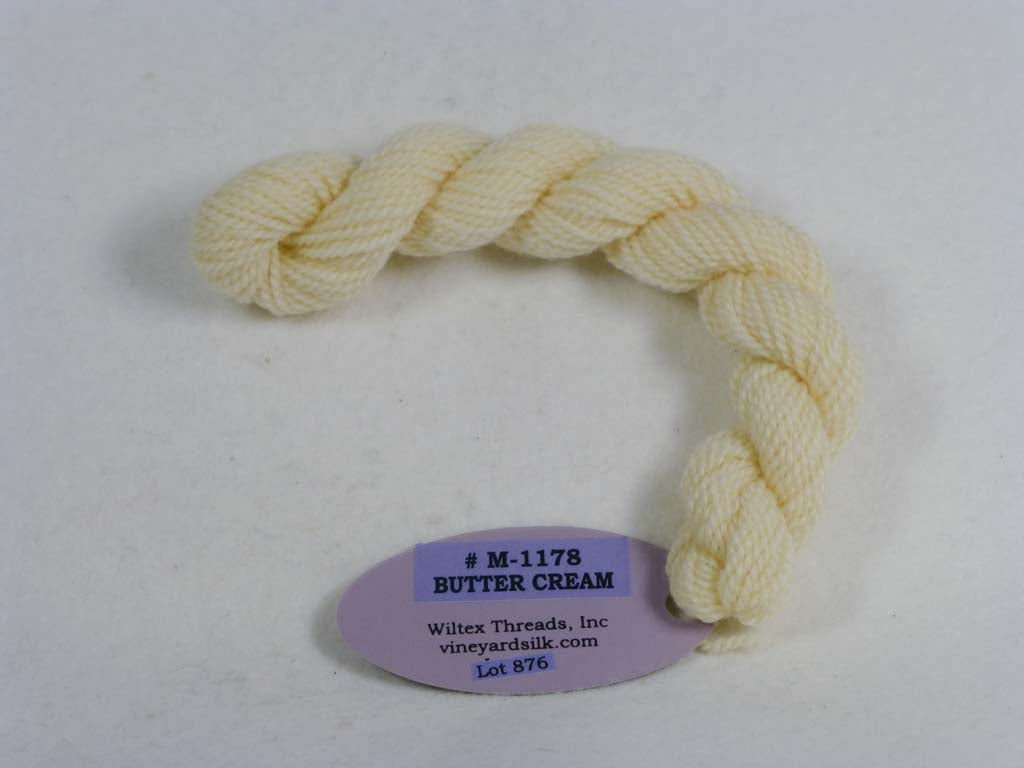 Vineyard Merino 1178 Buttercream by Wiltex Threads From Beehive Needle Arts