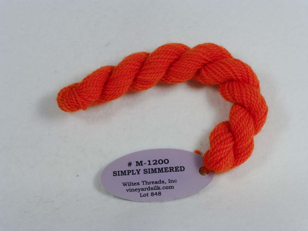 Vineyard Merino 1200 Simply Simmered by Wiltex Threads From Beehive Needle Arts