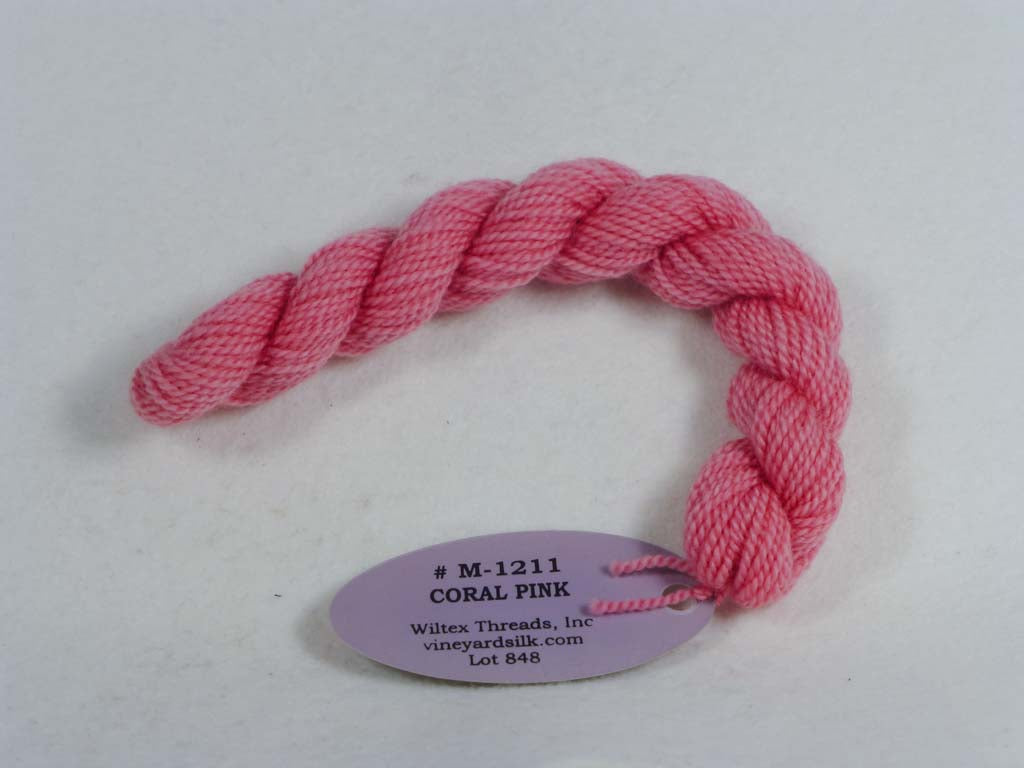 Vineyard Merino 1211 Coral Pink by Wiltex Threads From Beehive Needle Arts
