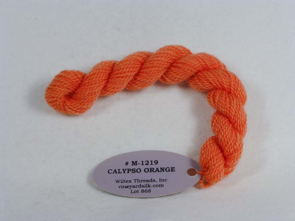 Vineyard Merino 1219 Calypso Orange by Wiltex Threads From Beehive Needle Arts
