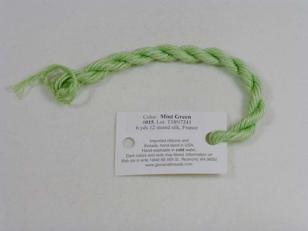 Gloriana Silk Floss 015 Mint Green by Gloriana From Beehive Needle Arts