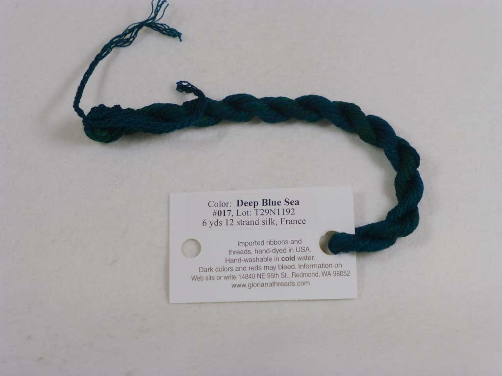 Gloriana Silk Floss 017 Deep Blue Sea by Gloriana From Beehive Needle Arts