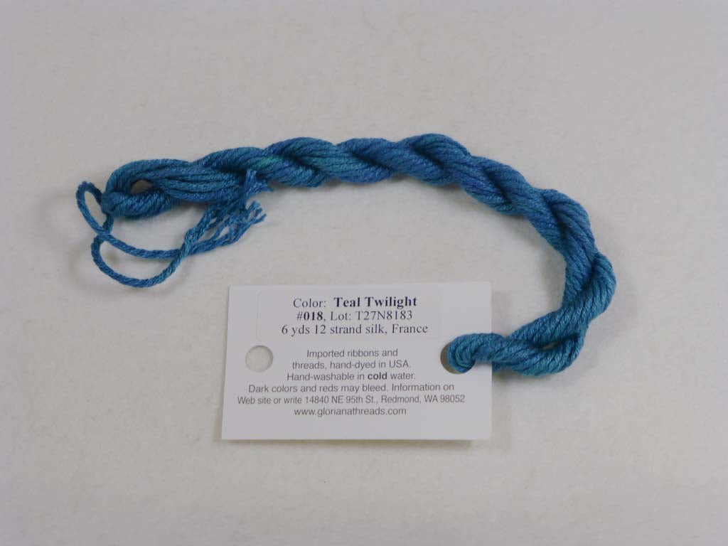 Gloriana Silk Floss 018 Teal Twilight by Gloriana From Beehive Needle Arts