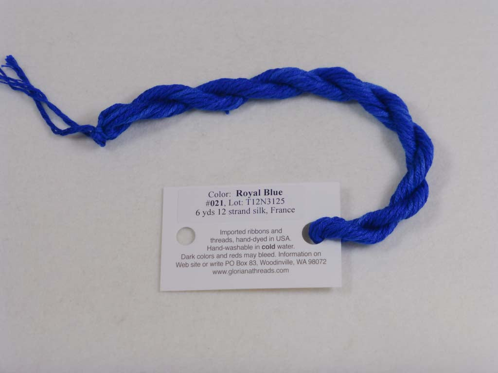 Gloriana Silk Floss 021 Royal Blue by Gloriana From Beehive Needle Arts