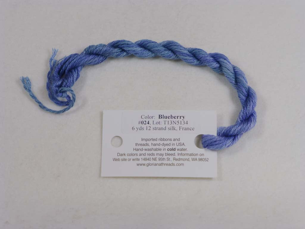 Gloriana Silk Floss 024 Blueberry by Gloriana From Beehive Needle Arts