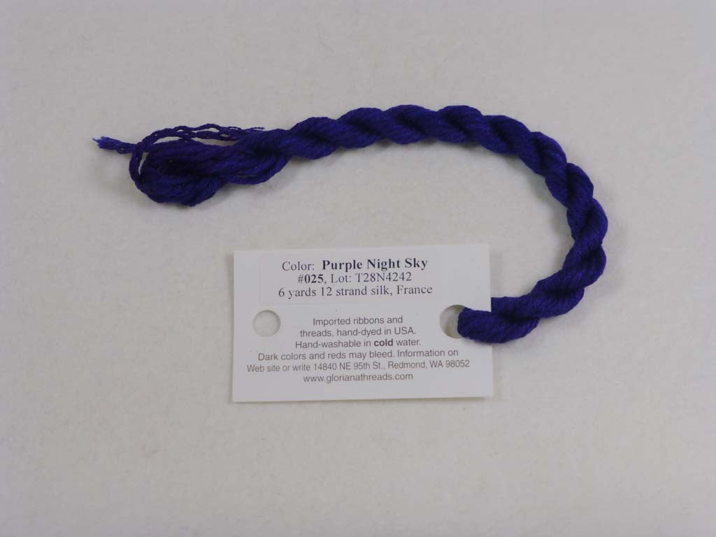 Gloriana Silk Floss 025 Purple Night Sky by Gloriana From Beehive Needle Arts