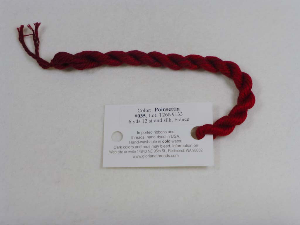 Gloriana Silk Floss 035 Poinsetta by Gloriana From Beehive Needle Arts