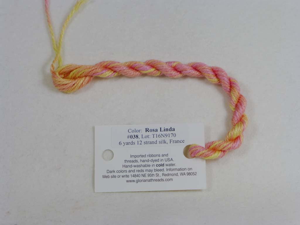 Gloriana Silk Floss 038 Rosa Linda by Gloriana From Beehive Needle Arts