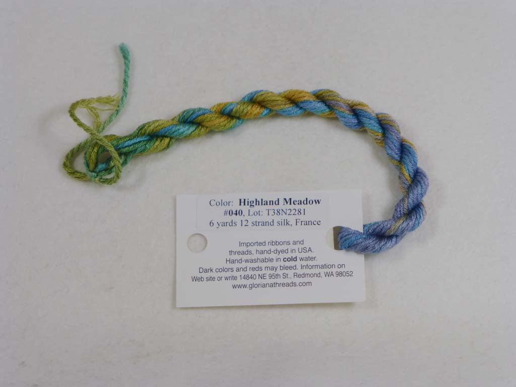 Gloriana Silk Floss 040 Highland Meadow by Gloriana From Beehive Needle Arts