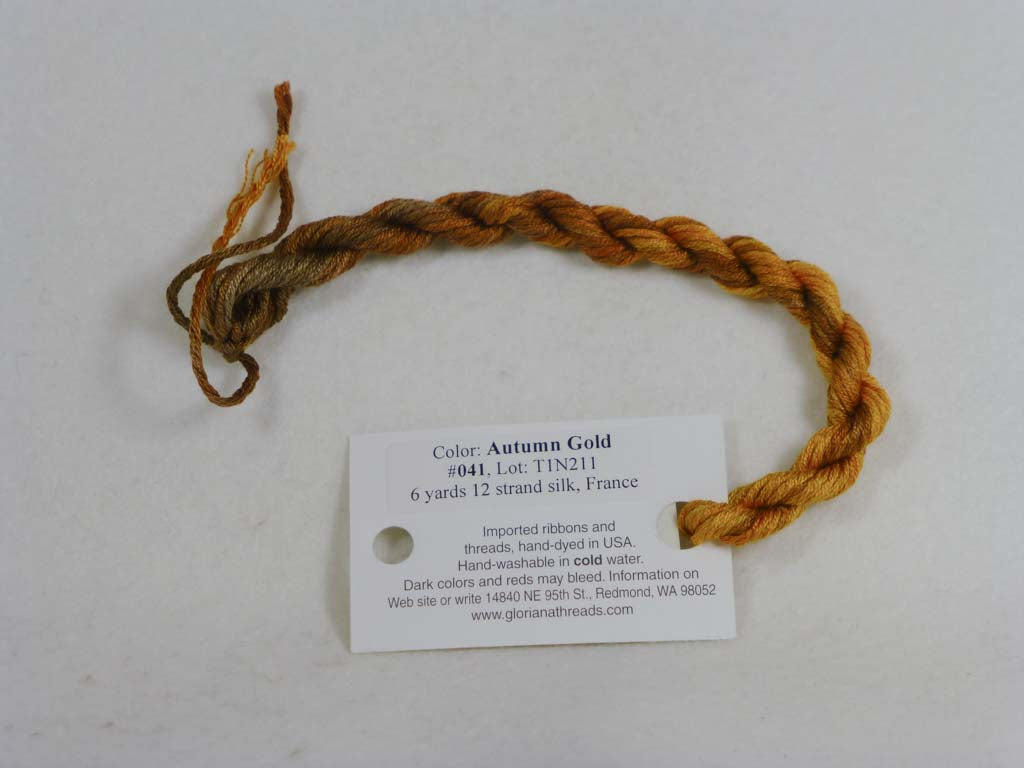 Gloriana Silk Floss 041 Autumn Gold by Gloriana From Beehive Needle Arts