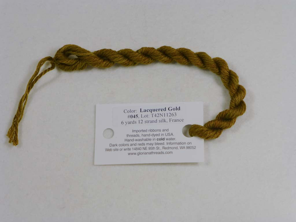 Gloriana Silk Floss 045 Lacquered Gold by Gloriana From Beehive Needle Arts