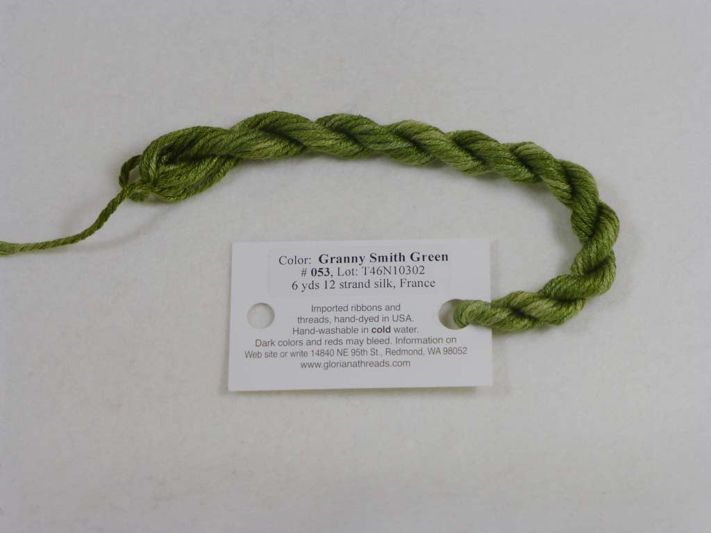Gloriana Silk Floss 053 Granny Smith Green by Gloriana From Beehive Needle Arts