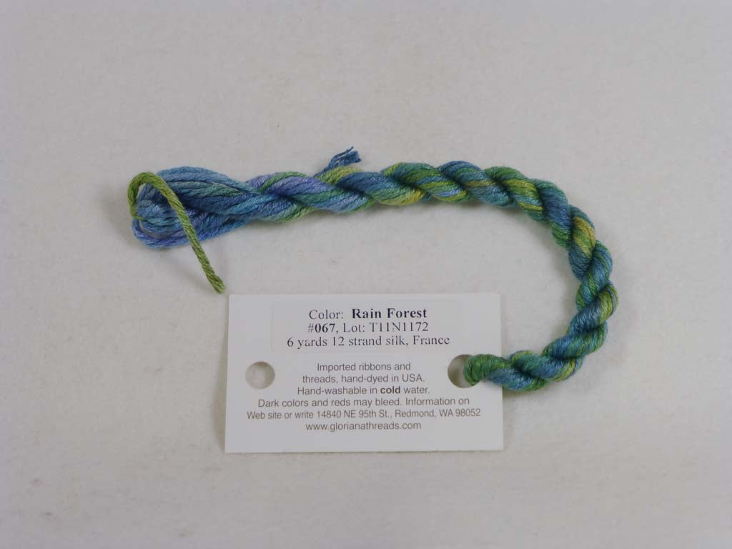 Gloriana Silk Floss 067 Rain Forest by Gloriana From Beehive Needle Arts