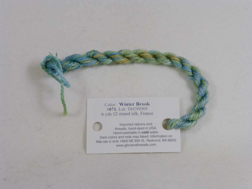 Gloriana Silk Floss 071 Winter Brook by Gloriana From Beehive Needle Arts