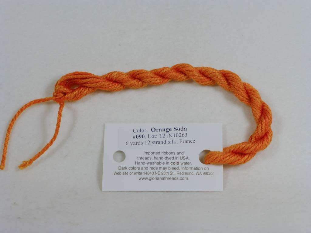 Gloriana Silk Floss 090 Orange Soda by Gloriana From Beehive Needle Arts