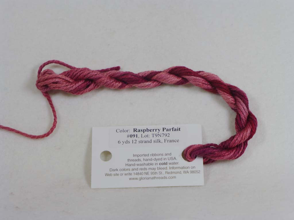 Gloriana Silk Floss 091 Raspberry Parfait by Gloriana From Beehive Needle Arts