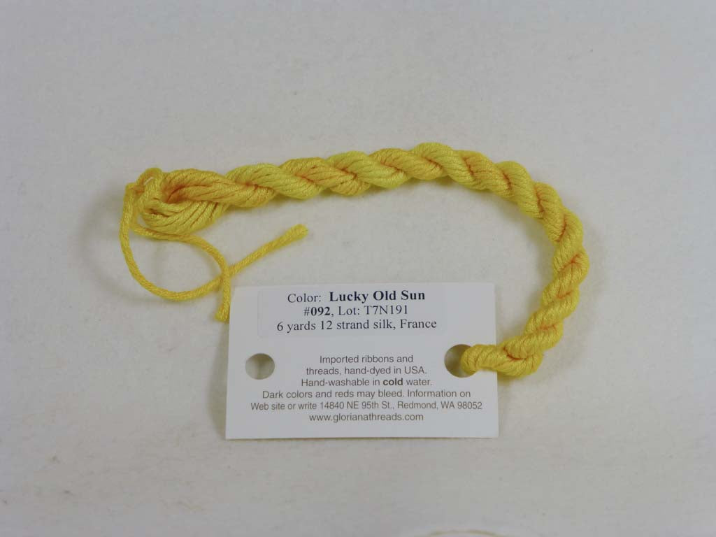 Gloriana Silk Floss 092 Lucky Old Sun by Gloriana From Beehive Needle Arts