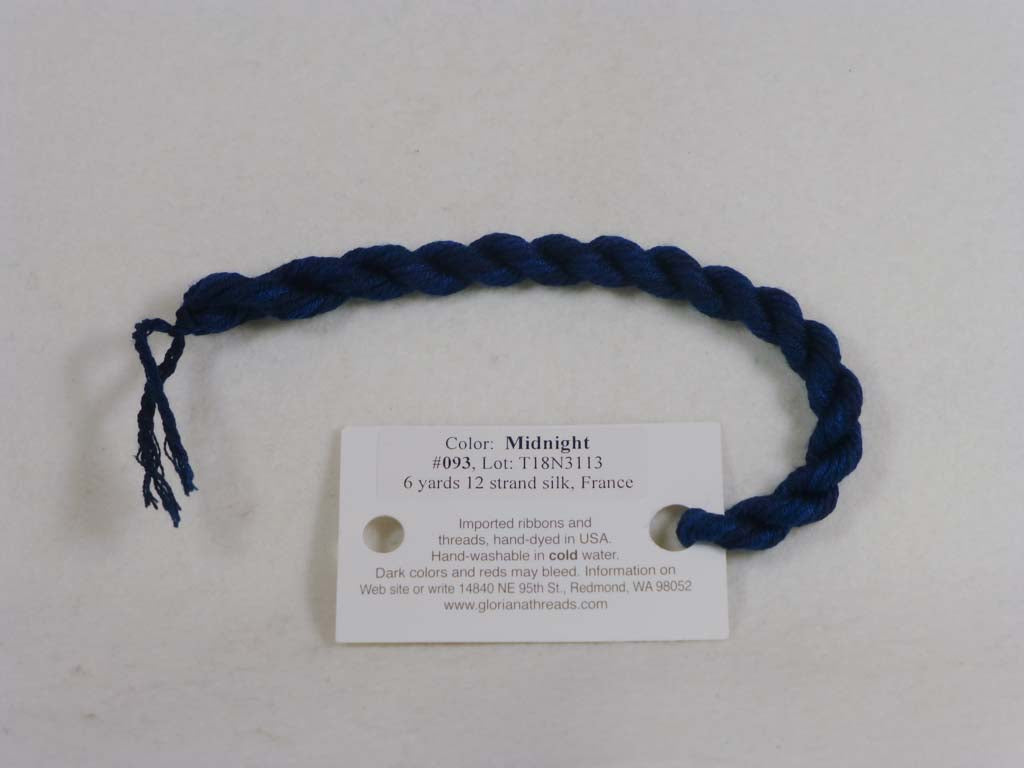 Gloriana Silk Floss 093 Midnight by Gloriana From Beehive Needle Arts