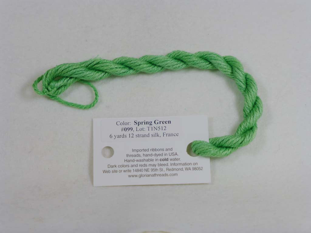 Gloriana Silk Floss 099 Spring Green by Gloriana From Beehive Needle Arts