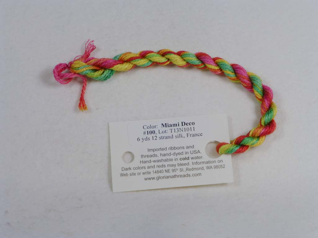Gloriana Silk Floss 100 Miami Deco by Gloriana From Beehive Needle Arts