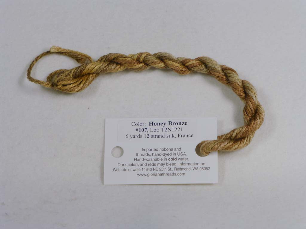 Gloriana Silk Floss 107 Honey Bornze by Gloriana From Beehive Needle Arts
