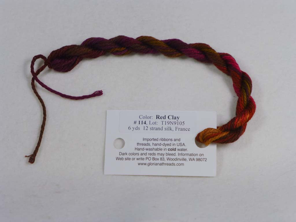 Gloriana Silk Floss 114 Red Clay by Gloriana From Beehive Needle Arts