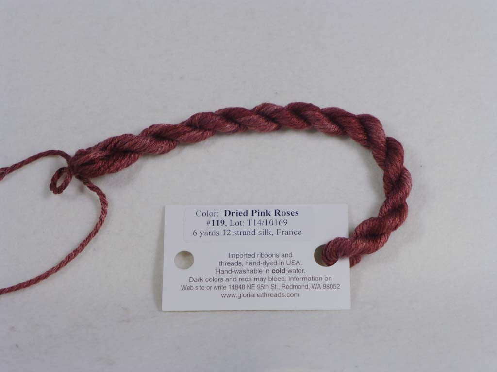 Gloriana Silk Floss 119 Dried Pink Roses by Gloriana From Beehive Needle Arts