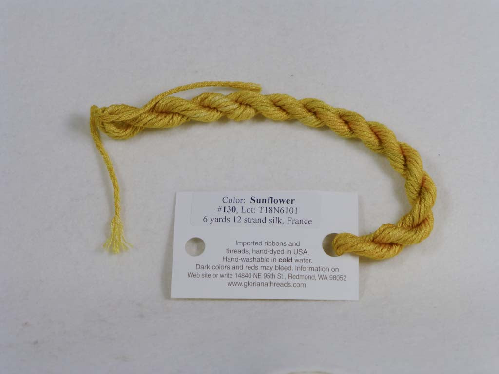 Gloriana Silk Floss 130 Sunflower by Gloriana From Beehive Needle Arts