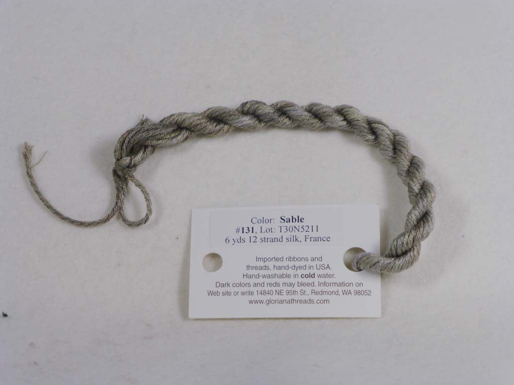 Gloriana Silk Floss 131 Sable by Gloriana From Beehive Needle Arts