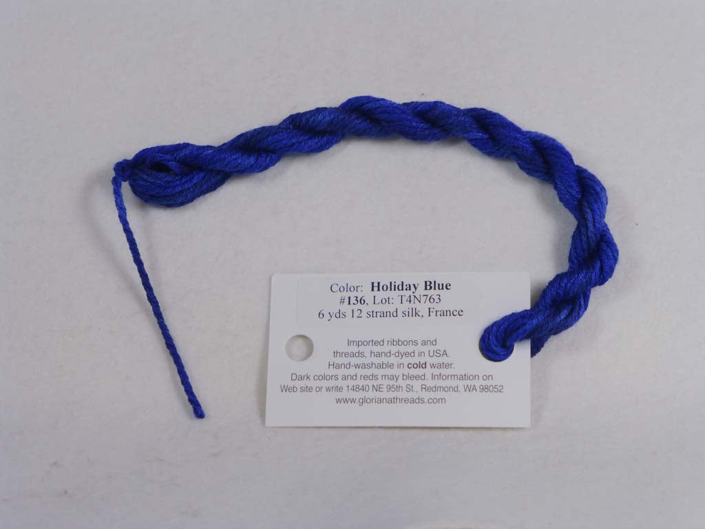 Gloriana Silk Floss 136 Holiday Blue by Gloriana From Beehive Needle Arts