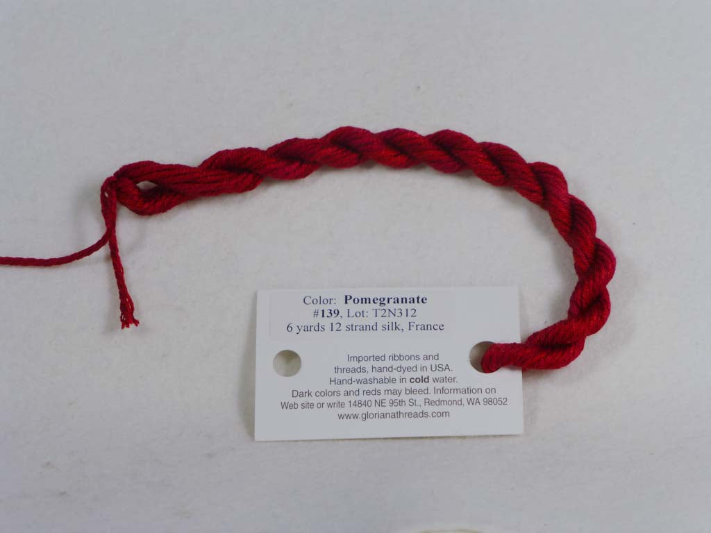 Gloriana Silk Floss 139 Pomegrante by Gloriana From Beehive Needle Arts