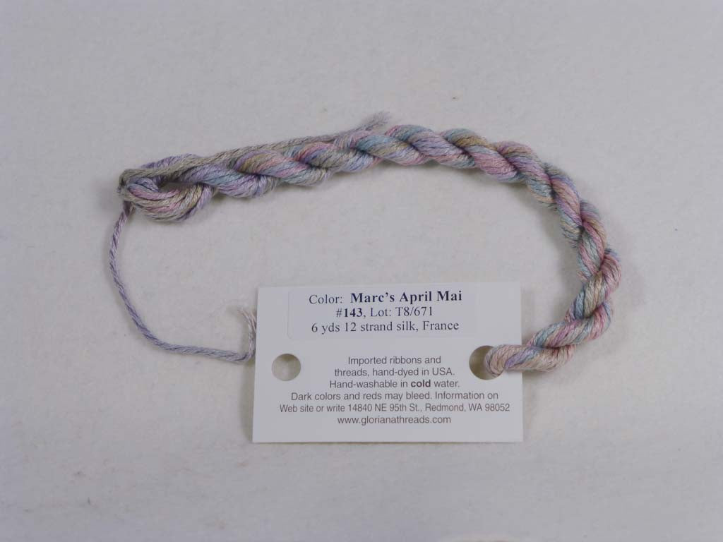 Gloriana Silk Floss 143 Marc's April Mai by Gloriana From Beehive Needle Arts
