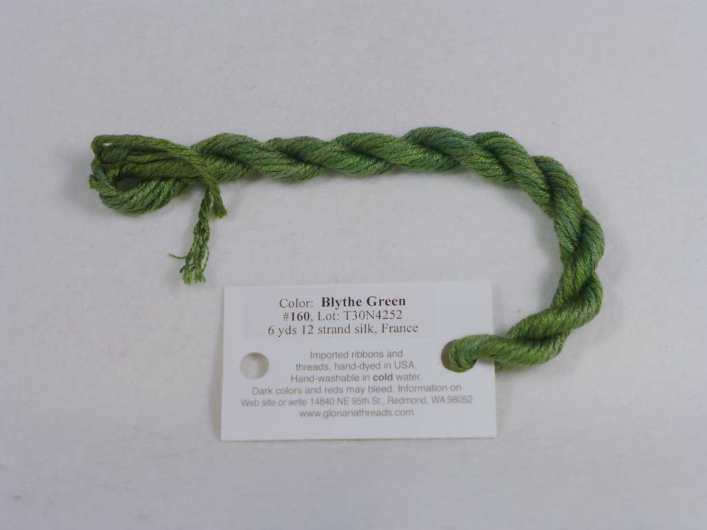 Gloriana Silk Floss 160 Blythe Green by Gloriana From Beehive Needle Arts