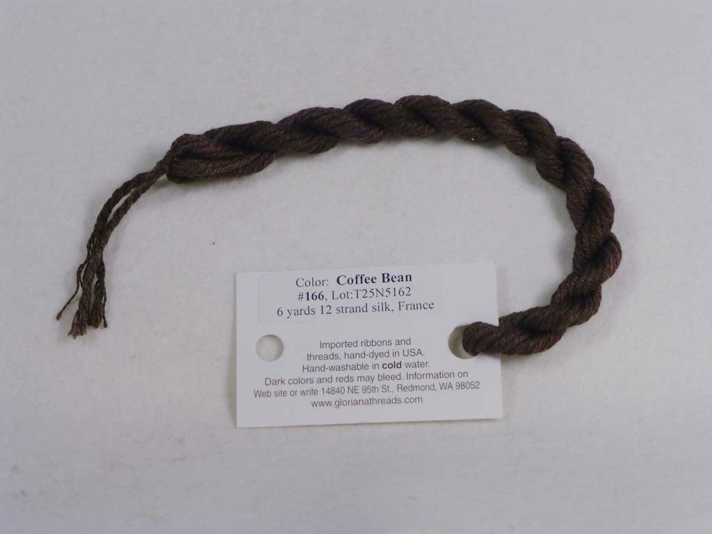 Gloriana Silk Floss 166 Coffee Bean by Gloriana From Beehive Needle Arts